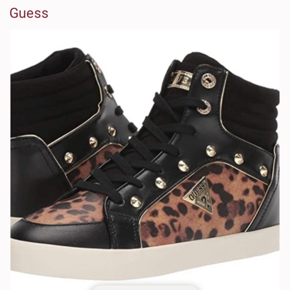 New Cheetah Print Guess HI-Top Sneaker